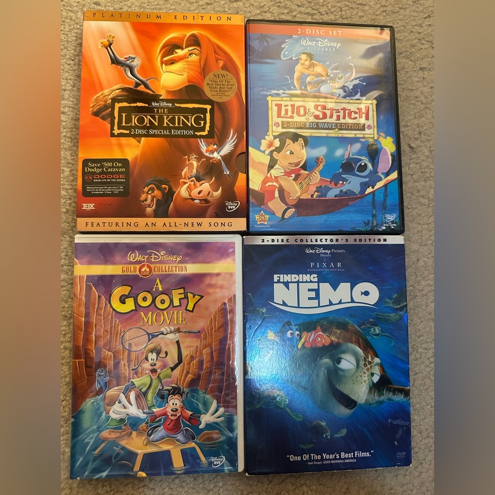 Disney DVD bundle with Vibrant Covers